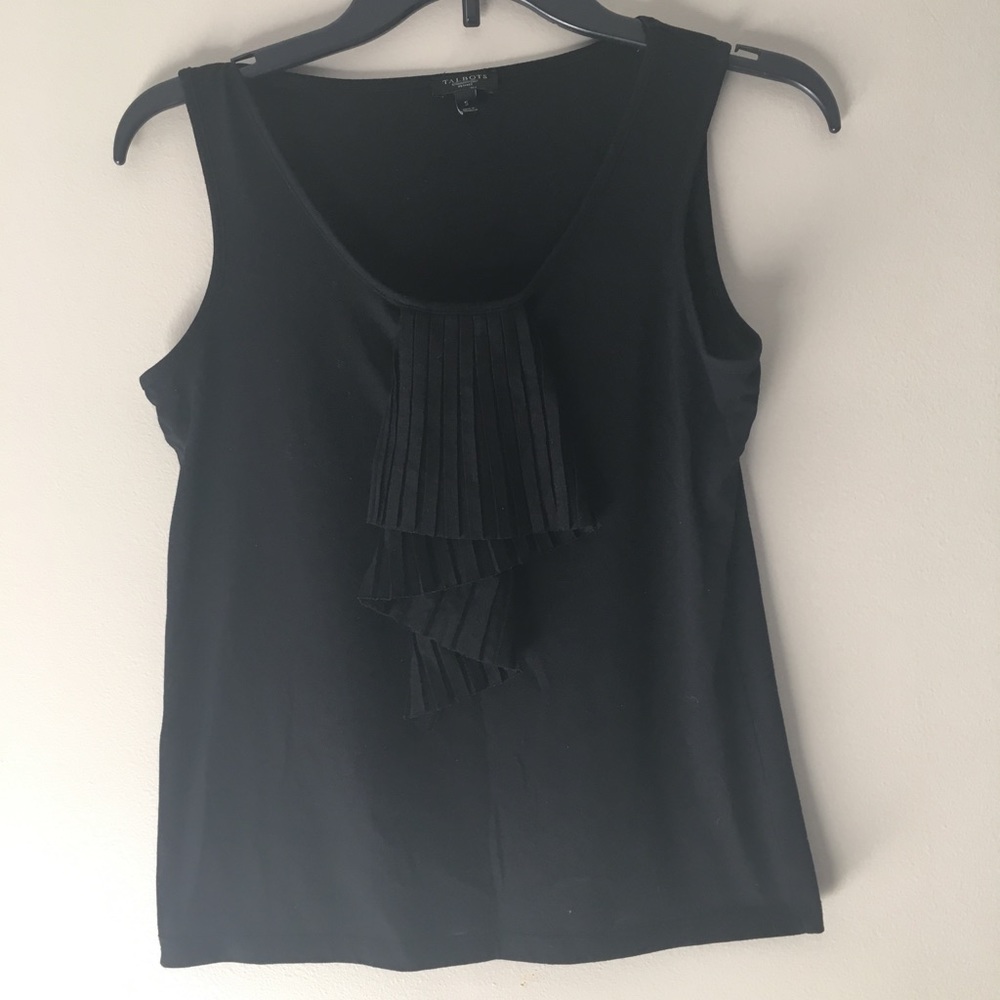 Talbots black top size SP